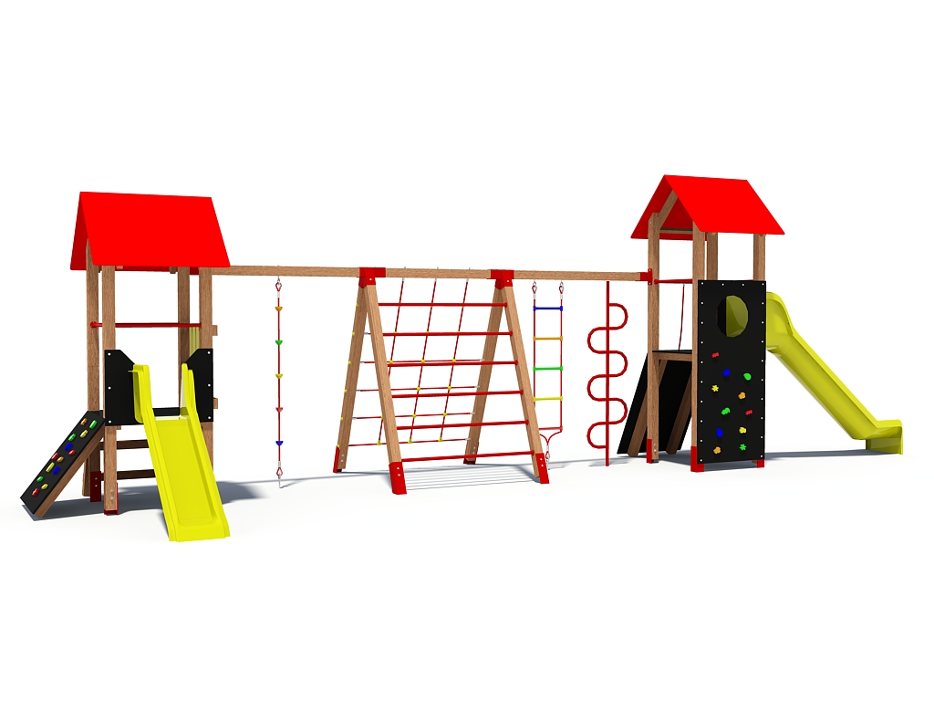 Hosszú mászókás dupla torony